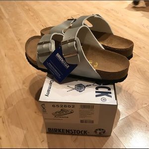 Silver Birkenstocks!